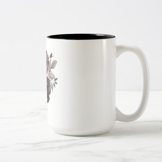 Tasse 2 Couleurs Musique Rose en floraison (Droit)