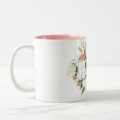 Tasse 2 Couleurs Musique rose florale (Gauche)