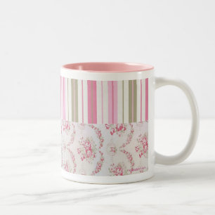 Tasse 2 Couleurs Musique rose & Stripes