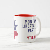 Tasse 2 Couleurs Musique rouge de la pince MTLP (Devant droit)