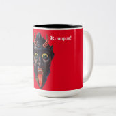Tasse 2 Couleurs Musique rouge Krampus (Devant droit)