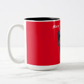 Tasse 2 Couleurs Musique rouge Krampus (Gauche)
