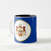 Tasse 2 Couleurs Musique royale serbe (Devant gauche)