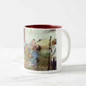 Tasse 2 Couleurs Musique sans abri (Devant droit)
