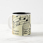 Tasse 2 Couleurs Musique sans mots (Devant gauche)