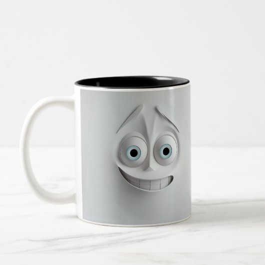 Tasse 2 Couleurs Musique Sarcastique Face 3D (Gauche)