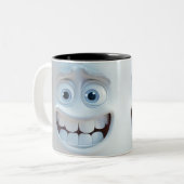Tasse 2 Couleurs Musique Sarcastique Face 3D (Devant gauche)