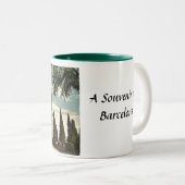 Tasse 2 Couleurs Musique souvenir de Barcelone (Devant droit)