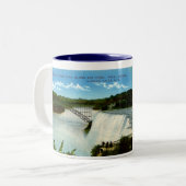 Tasse 2 Couleurs Musique Souvenir de Niagara Falls (Devant gauche)