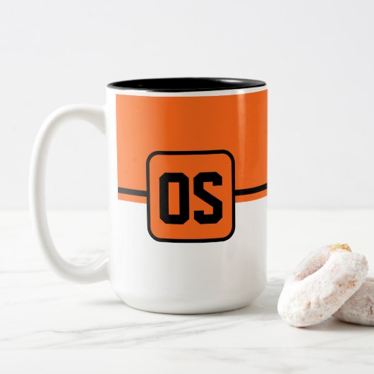 Tasse 2 Couleurs Musique sportive (Avec donut)