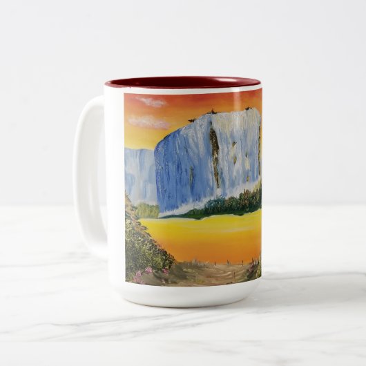 Tasse 2 Couleurs Musique Sunset Falls (Devant gauche)