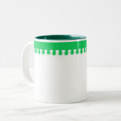 Tasse 2 Couleurs Musique verte (Devant gauche)