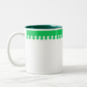 Tasse 2 Couleurs Musique verte (Gauche)
