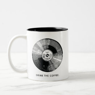 Tasse 2 Couleurs Musique Vintage