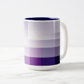 Tasse 2 Couleurs Musique violette et blanche (Devant droit)