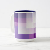 Tasse 2 Couleurs Musique violette et blanche (Devant gauche)