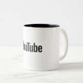 Tasse 2 Couleurs Musique Youtube de haute qualité (Devant droit)