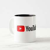 Tasse 2 Couleurs Musique Youtube de haute qualité (Devant gauche)