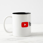 Tasse 2 Couleurs Musique Youtube de haute qualité (Gauche)