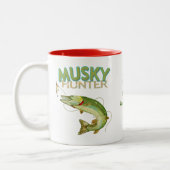 Tasse 2 Couleurs Musky Hunter Name Date Measurements (Gauche)