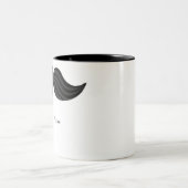 Tasse 2 Couleurs Mustache Groom dans la boue droitière (Centre)