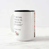 Tasse 2 Couleurs My Angel Mother, Lincoln cite : (Devant gauche)
