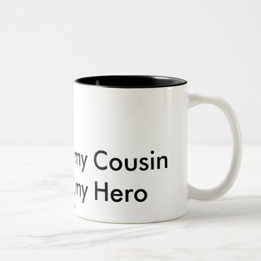 Tasse 2 Couleurs my Cousin my Hero (Droit)