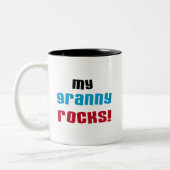 Tasse 2 Couleurs My Granny Rocks T-shirts et cadeaux (Gauche)
