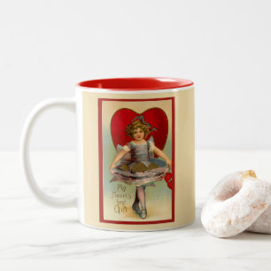 Tasse 2 Couleurs My Heart's Best Gift Vintage Victorian Valentine