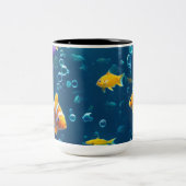 Tasse 2 Couleurs Myg de conception de poisson (Centre)