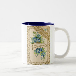 Tasse 2 Couleurs Myosotis vintage