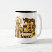 Tasse 2 Couleurs Mythology Batak (Mulajadi na Bolon) (Devant droit)