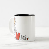 Tasse 2 Couleurs N est pour l'infirmière (Devant gauche)
