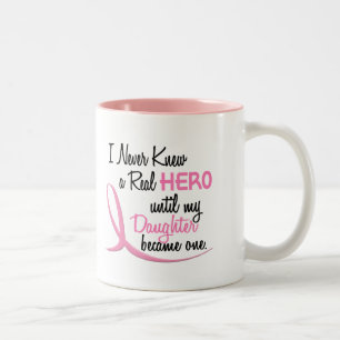 Tasse 2 Couleurs N'a jamais connu un vrai CANCER DU SEIN de fille