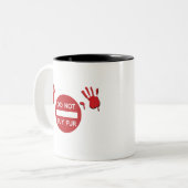 Tasse 2 Couleurs N'achetez pas de fourrure (Devant gauche)