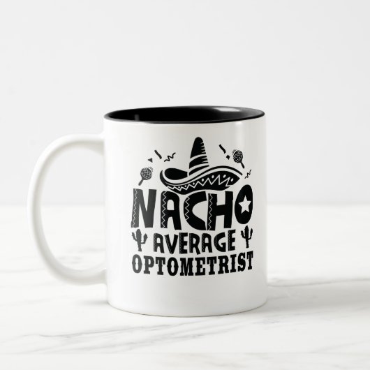 Tasse 2 Couleurs Nacho Optométriste moyen Funny Optometry Fiesta (Gauche)