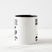 Tasse 2 Couleurs Nage à la retraite non fatigué (Centre)