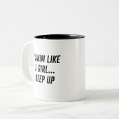 Tasse 2 Couleurs Nager (Devant gauche)