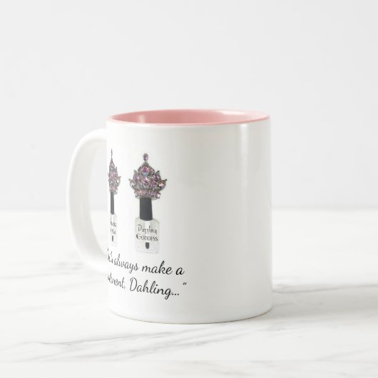 Tasse 2 Couleurs "Nail Diva" (Devant gauche)