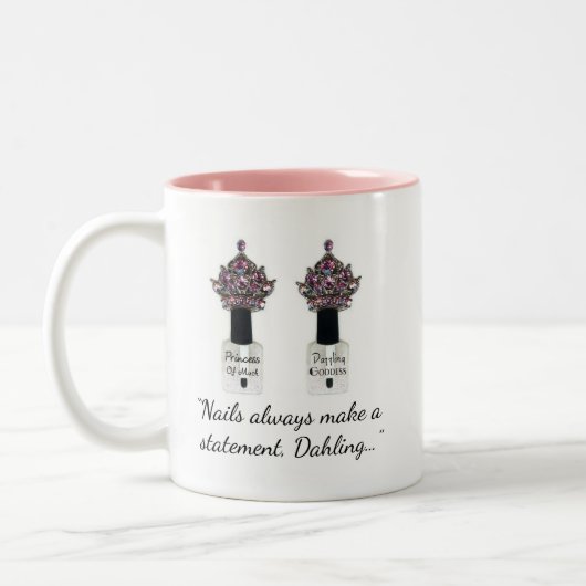 Tasse 2 Couleurs "Nail Diva" (Gauche)