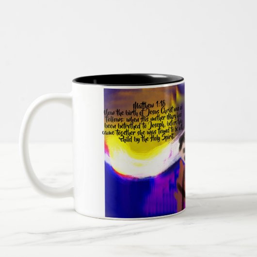 Tasse 2 Couleurs naissance de jésus (Gauche)