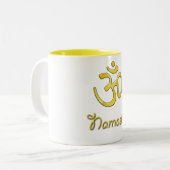 Tasse 2 Couleurs namaste (Devant gauche)