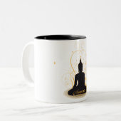 Tasse 2 Couleurs Namaste élégant Bouddha (Devant gauche)