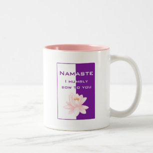 Tasse 2 Couleurs Namaste - Je vous salue humblement (violet)