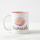Tasse 2 Couleurs Namaste Lotus Flower Yoga (Gauche)