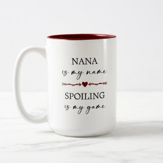 Tasse 2 Couleurs Nana est mon nom Spoiling est mon jeu cadeau photo