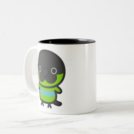 Tasse 2 Couleurs Nanday parakeet (Devant gauche)