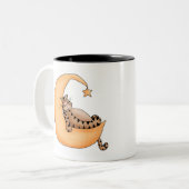 Tasse 2 Couleurs Nap de chat de lune (Devant gauche)