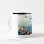 Tasse 2 Couleurs Naples Italie Photo Coastline (Devant gauche)