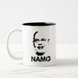 Tasse 2 Couleurs Narendra Modi font face à Namo encore Inde 2019
